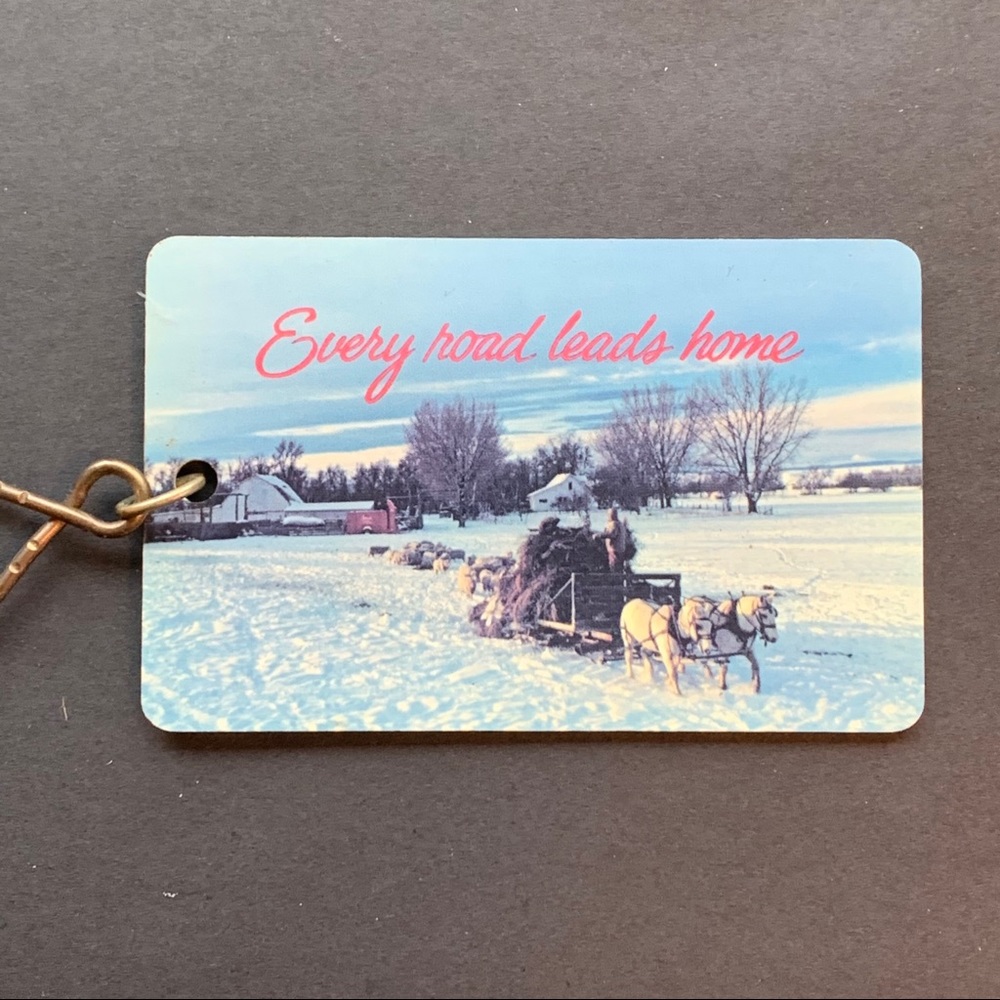 1988 Every Road Leads HOME🎄Vintage Ornament